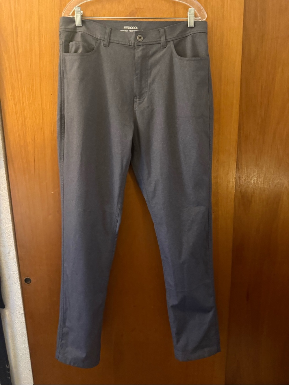 Men's Gray Tech Chinos - COOL Performance